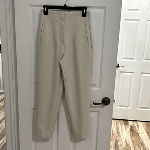 Zara. High waisted pants. Oyster White. Size S.